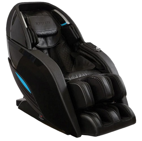 Front Right Side View Of The Kyota Yutaka M898 Massage Chair Shown In The Black Color